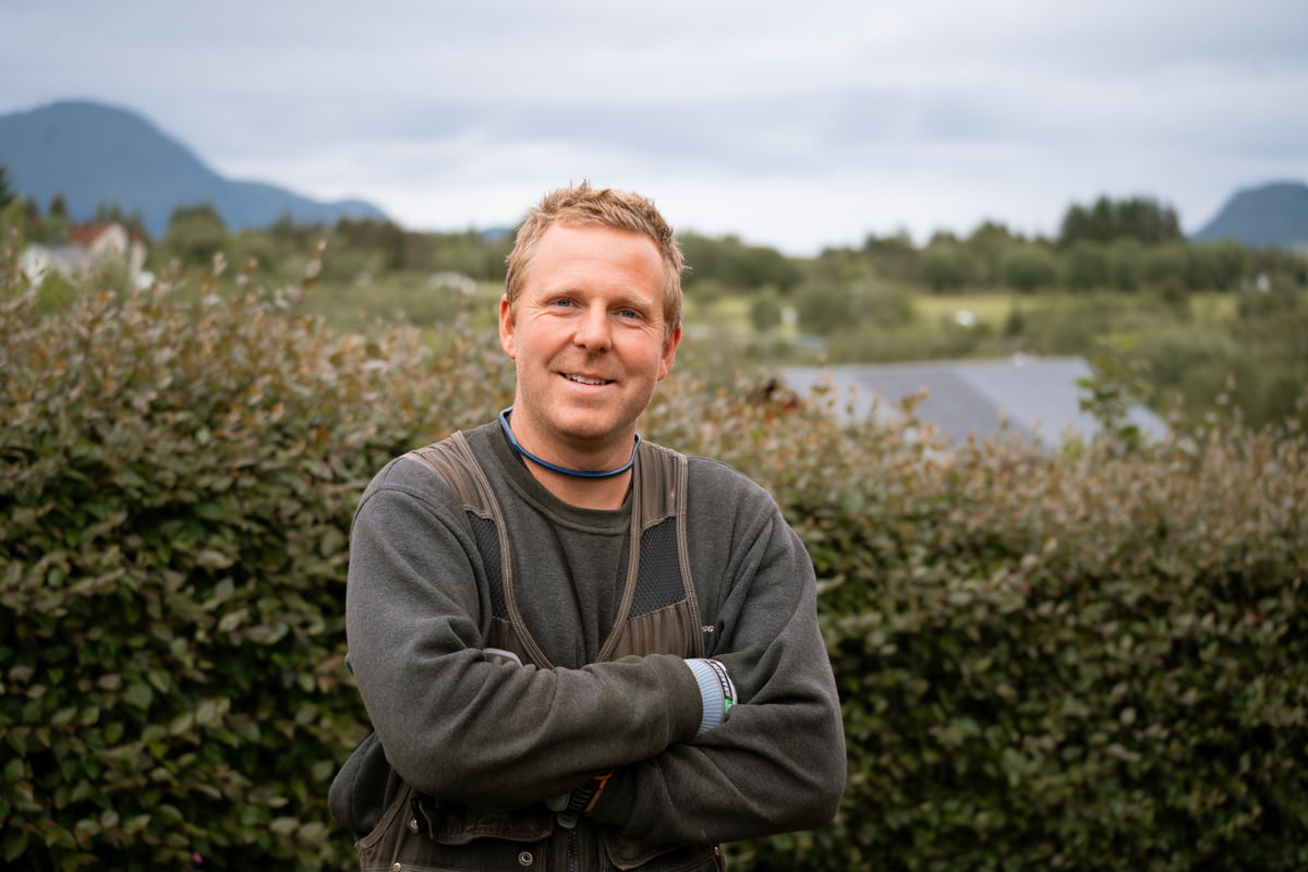 Mann i bygg- og anleggsbransjen