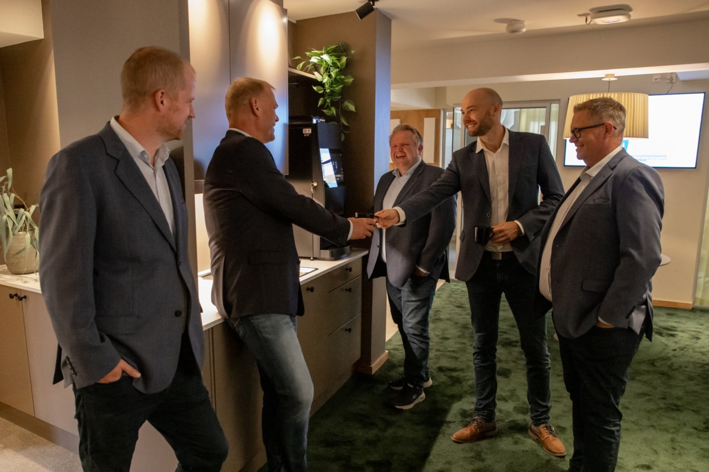 Kaffepause hos bedriftsavdelingen