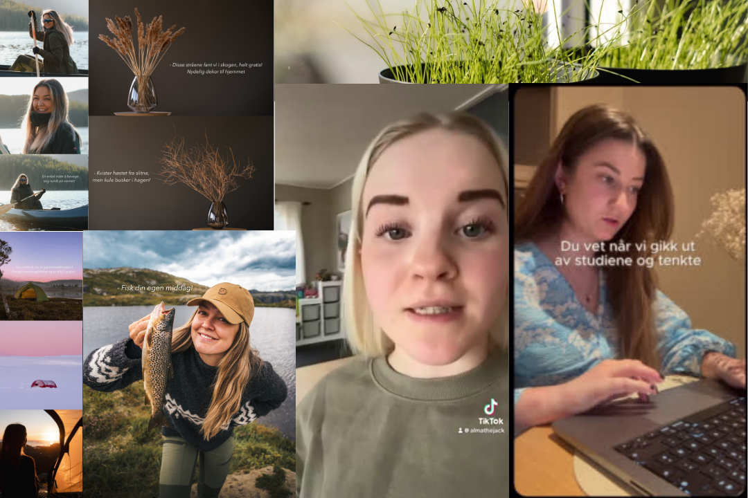 En kollasje av flere bilder som våre SoMe ambassadører har laget